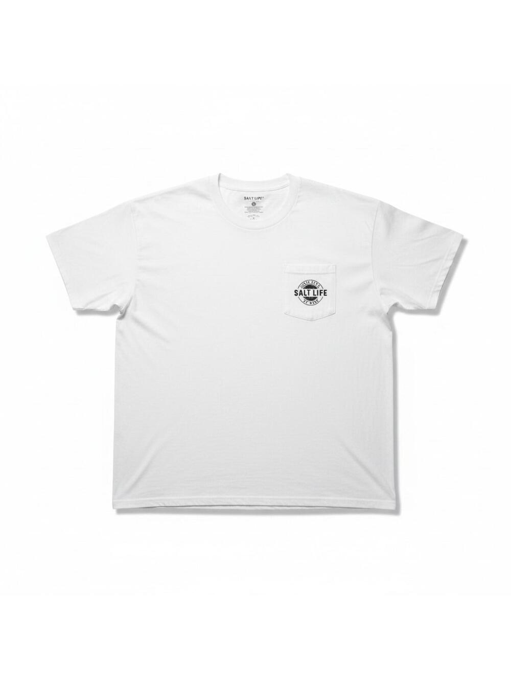 Salt Life Unisex Salty State of Mind Short Sleeve T-Shirt White Sz 2xL